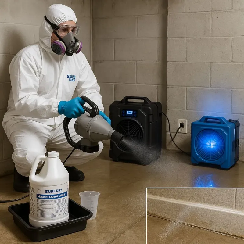 Sanitization and Odor Removal process in Bellingham, MA